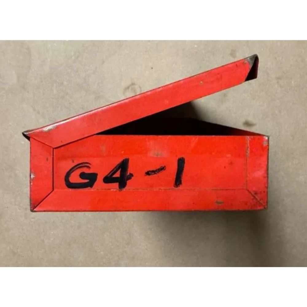 Vintage Snap-On GA-1 Impact Driver Metal Storage Case Empty Red Tool Box USA